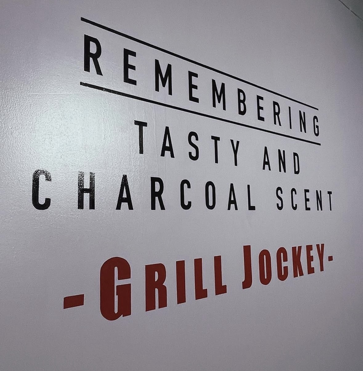 GRILL JOCKEY 店内ウォールレタリング
